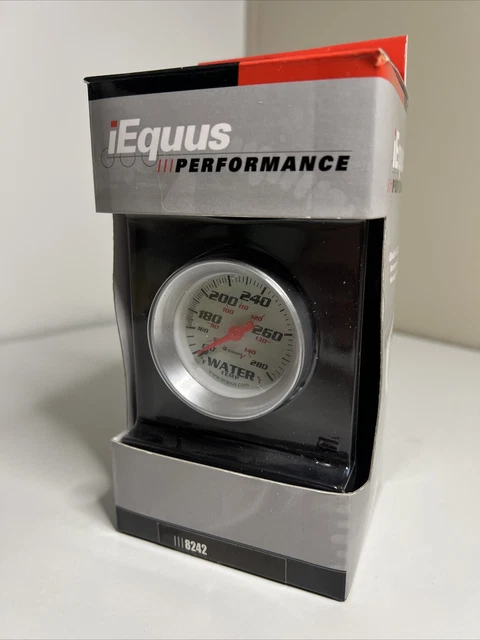Equus Coolant Temperature Gauge 8242; 8000 Series Water Temp 130-280�F 2"