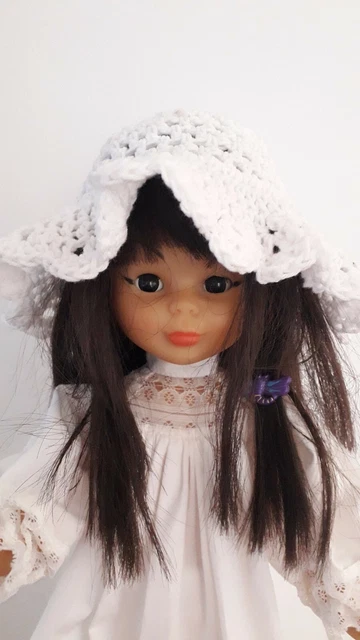 POUPÉE NANCY ASIATIC famosa Brune yeux dormeur musical vintage ancienne 1980 rar