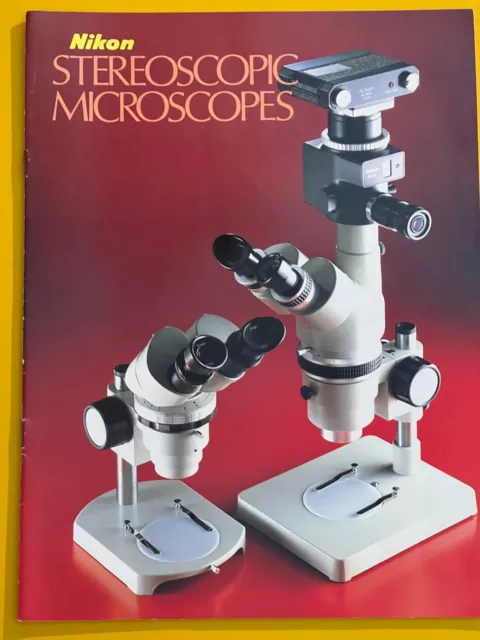 Nikon. Stereoscopic Microscopes. Original Brochure.