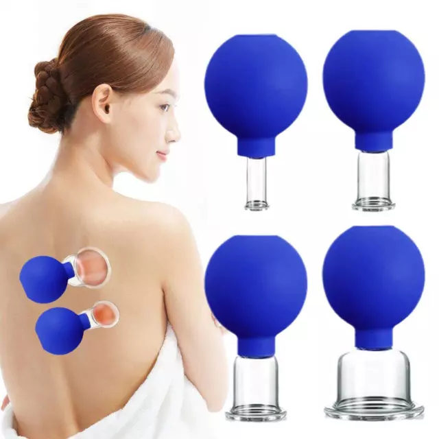 Anti Cellulite Facial Massage Cupping Set Face Body Vacuum Plastic Silicone Cups
