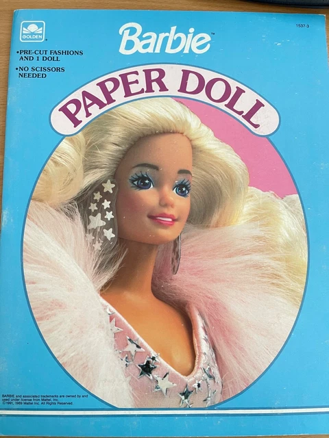 Vintage Paper Dolls, UNCUT MATTEL 1537 BARBIE PRECUT FASHIONS DATE: 1989,1991.