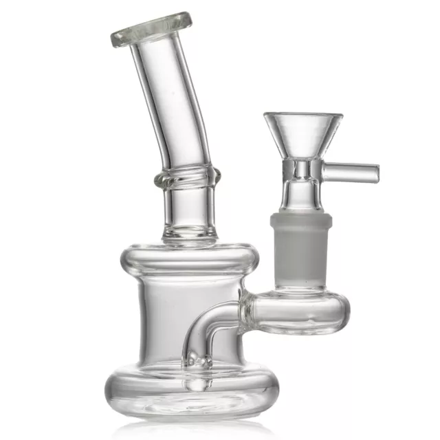4.5 Mini Glass Bong Diffused Perc Premium Quality Water Pipe