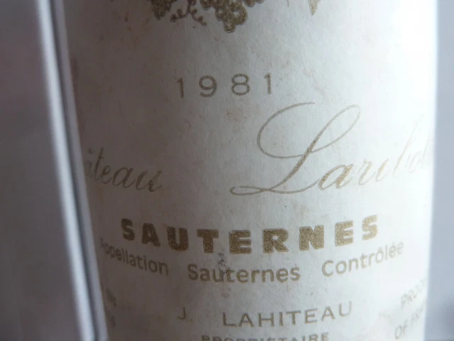 Vin   Sauternes  1981 5