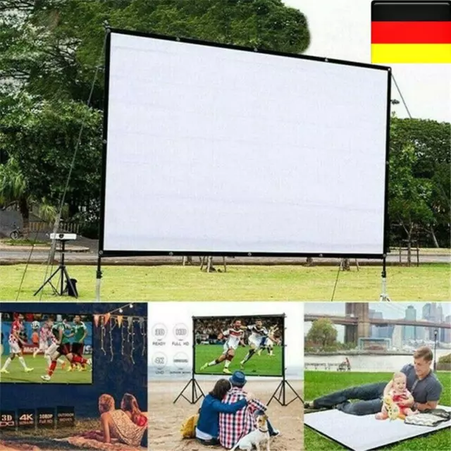 60-150" Rolleinwand Beamerleinwand Beamer Leinwand Projektionsleinwand 16:9 DE