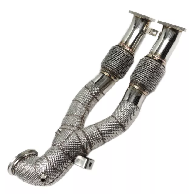 Edelstahl Downpipe Katersatzrohr mit Hitzeschutz Audi TTRS FV RS3 8V 2.5 TFSI 2