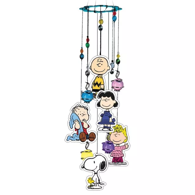 CLASSIC CHARLIE BROWN Peanuts Gang Glass Bead Accented Wind Chime £37.64 -  PicClick UK