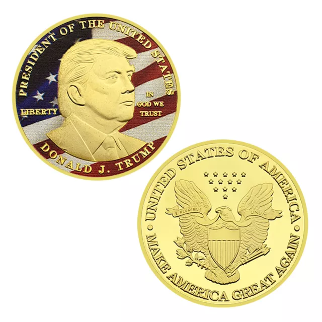 Donald Trump Challenge Coin Metal United States President Commemorative Coin 2
