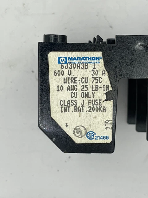 Marathon Fuse Holder 3 Pole 30A