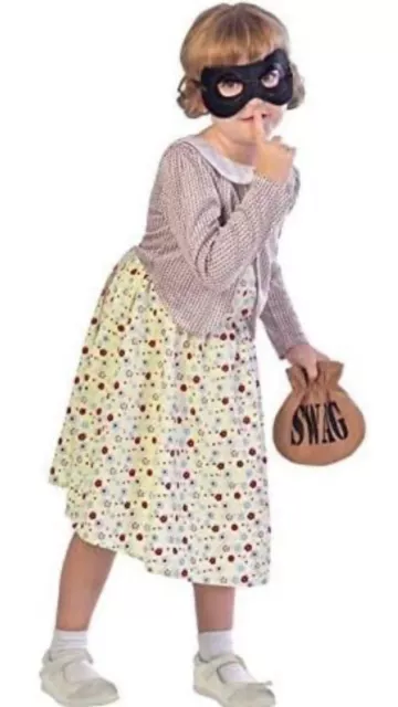 Gangster Granny Costume World Book Day Child Fancy Dress 7-8 Years