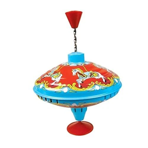 Tobar - 04598 - Toupie en métal décor carroussel style vintage