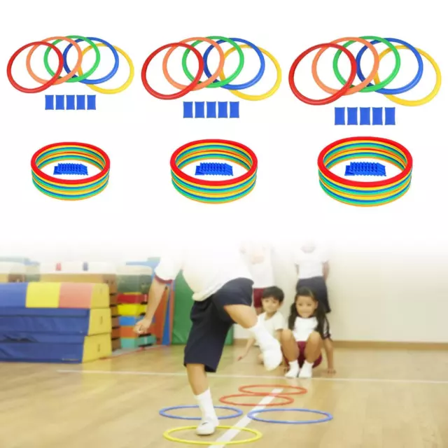 Hopscotch-Ringe-Spiel mit Anschlüssen Hopscotch-Spiel für Kinder ab 3 Jahren