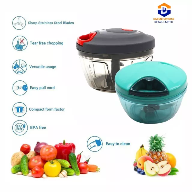 Pulling Vegetable Food Chopper, Slicer, Processor, Blender Kitchen Tool 450ml