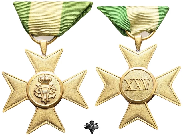 Copia Medaglia Waterloo 1815 Full Size: Esercito Britannico, Con Nastro, Cimelio Storico