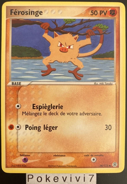 Carte Pokemon FEROSINGE 38/112 Bloc EX Rouge Feu Vert Feuille FR NEUF