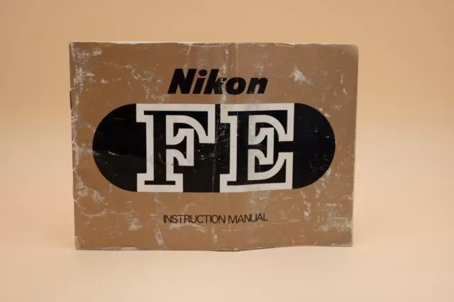 Original Factory Nikon FE 35mm Film Camera Instruction Manual CHEAP