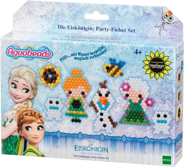 Aquabeads 30069 Die Eiskönigin: Party-Fieber Set - Bastelset Olaf Elsa Anna