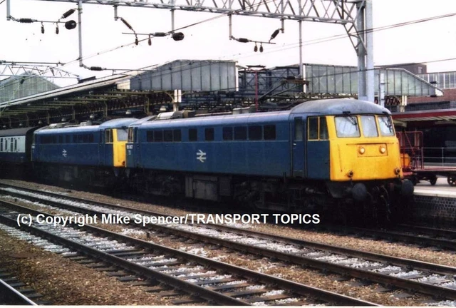 DIESEL RAILWAY PHOTO CLASS 85 85007 & 85xxx (Cat No MSP85007) Crewe 07 ...