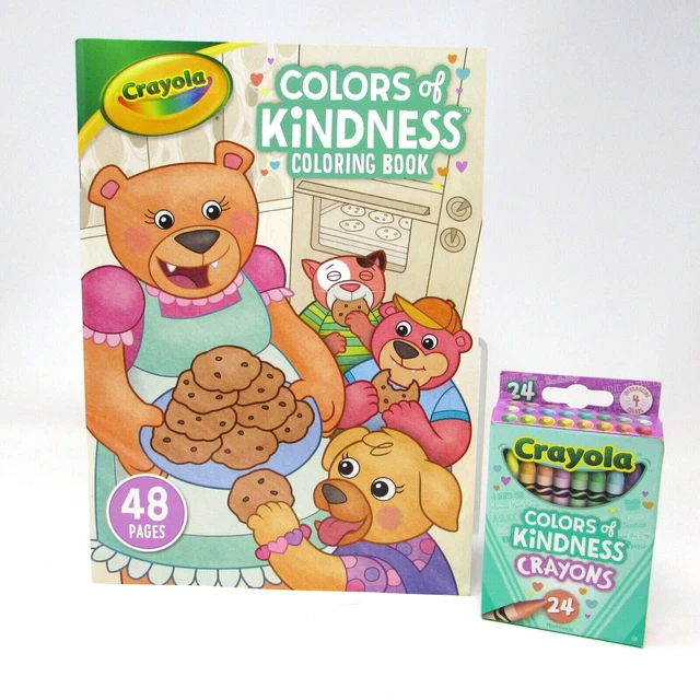 CRAYOLA COLORS OF Kindness Coloring Set Includes Coloring Book