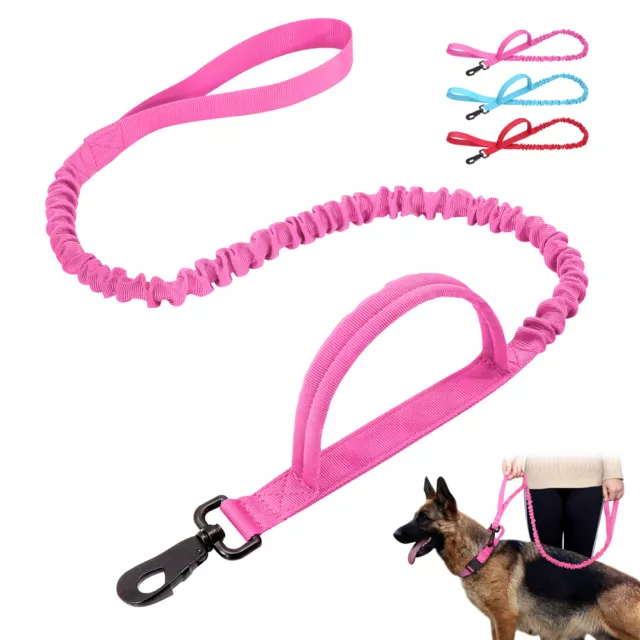 Dog Leash Training Nylon Lead Bungee Retractable Rope for Large Dog Heavy Duty