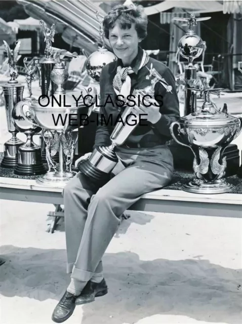 1936 National Air Races, Ca Amelia Earhart Trophies 8X10 Photo Airplane Aviation