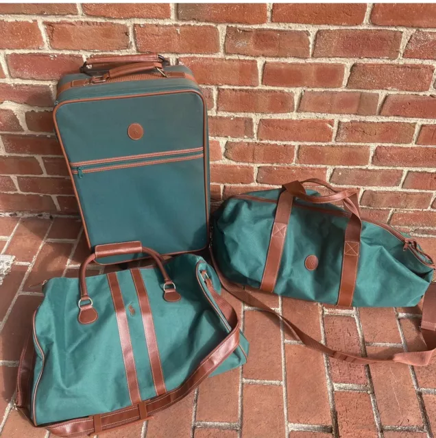 ralph lauren luggage set 3 Rolling Suitcase Duffle Carry On Bags