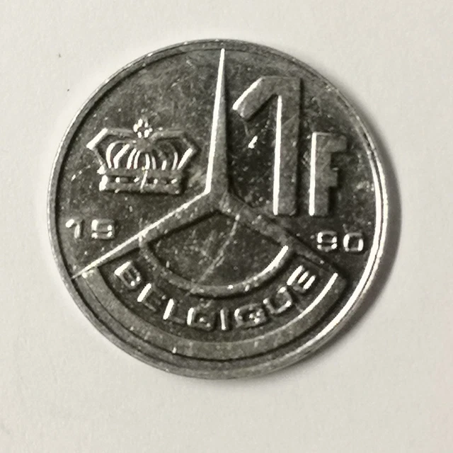 Monnaie Belgique - 1990 - 1 franc - Baudouin Ier en français