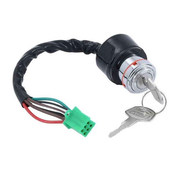 US Motorcycle Ignition Key Switch 6 Wire 6 Pin with 2 Keys 50CC 90CC 110CC 125cc