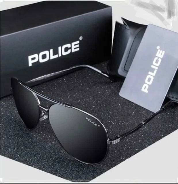 Occhiali da sole Uomo polarizzati marca Police serie S8480G  NERI Black