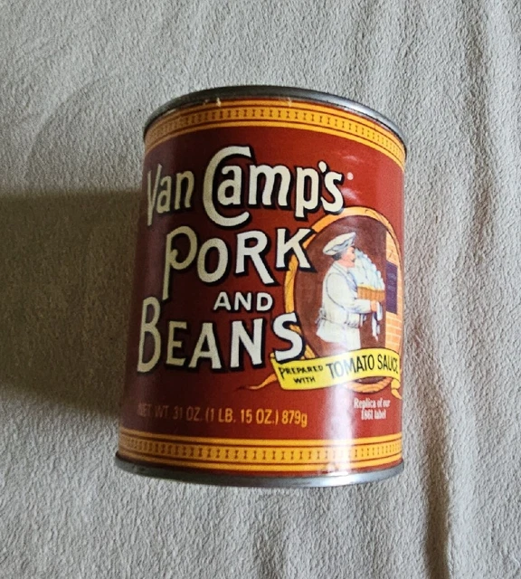 Van Camp’s Pork And Beans Tin Can - Missing Lid