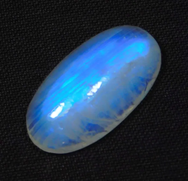 8 Ct 100% Natural Blue Fire Rainbow Moonstone Oval Cabochon Gemstone Ck=209