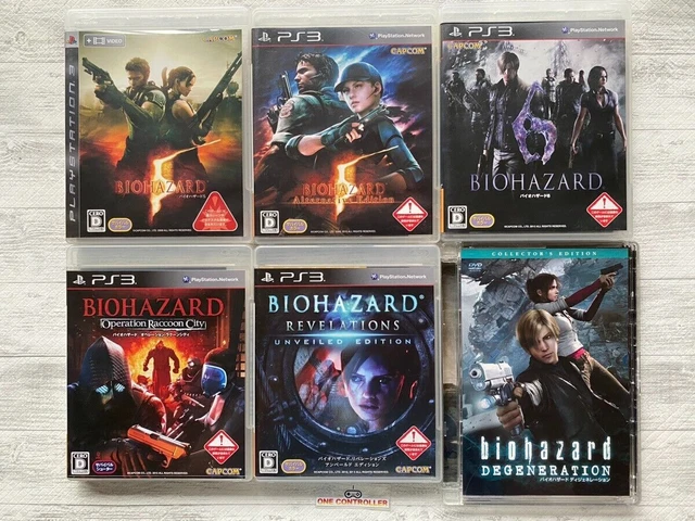 SONY PlayStation 3 PS3 Biohazard Resident Evil 5pcs & DVD set from Japan