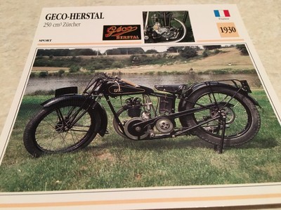 Condor 707 cm3 Zürcher 1905 Carte moto Collection Atlas Suisse 