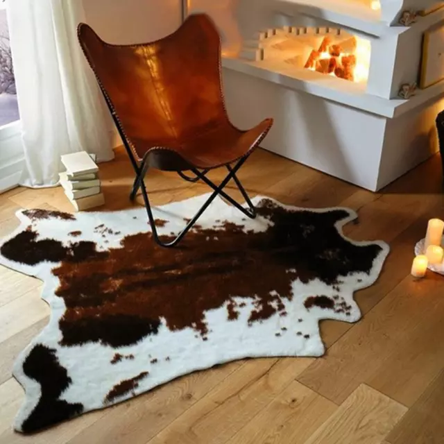 Cow Animal Print Carpet Chair Throw Rug Living Room Bedroom Floor Mat Decor New