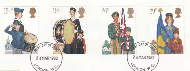 (120237) Youth Organisations GB Used stamps 1982 ON PIECE