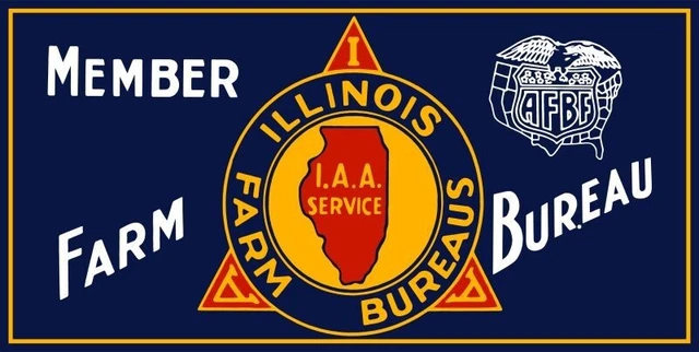 Illinois Farm Bureau Member NEW Sign 24x48" USA STEEL XL Size 10 lbs