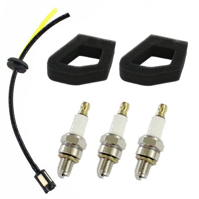 Kit Filtre à Air Pour Honda GX25/GX35 Et Débroussailleuses – 3+2 Filtres + 1 Filtre à Essence, Compatible ULT425, UMS425, UMK425, UMK435, UMC425, UMC435, HHB25
