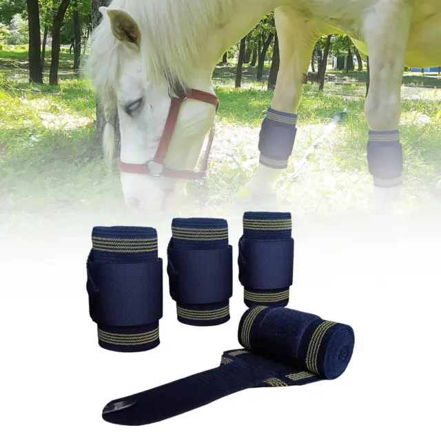 4x Horse Leg Wraps Leg Protection Belt for Livestock Training Exercising
