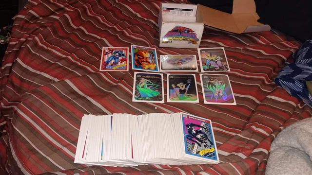 1990 Impel Marvel Universe Series 1 Complete Set + Hologram Card Set #MH1-MH5 Q