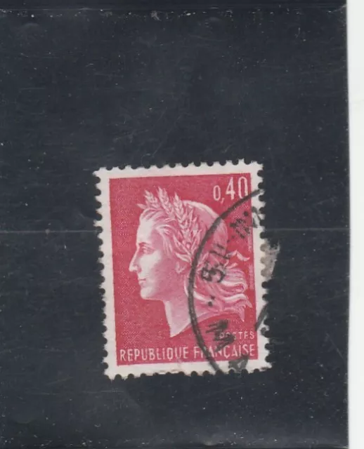 L6914 FRANCE Timbre Y&T N° 1536B de 1967-69 " Marianne de Cheffer "   Oblitéré