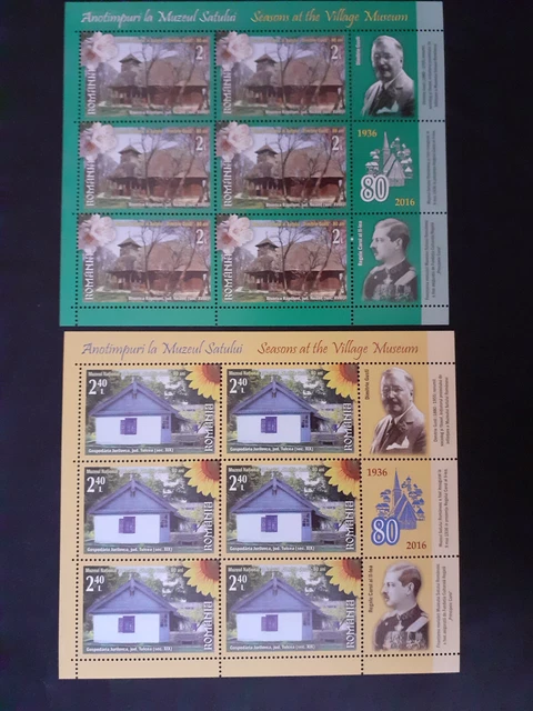 2016 - Romania - Seasons at the Village Museum , Mi. 7072 - 7075, KB MNH
