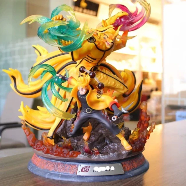Big Anime GK Uzumaki Nine Tailed Fox Figure PVC Model Statue Collectible 36cm Big Anime GK Uzumaki Nine Tailed Fox Figure PVC Model Statue Collectible 36cm
