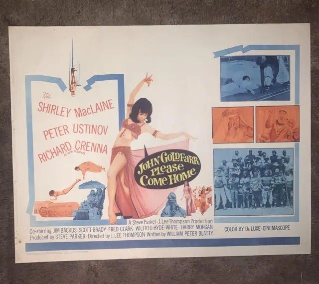 John Goldfarb Please Come Home 1964 22X28 Half Sheet Movie Poster