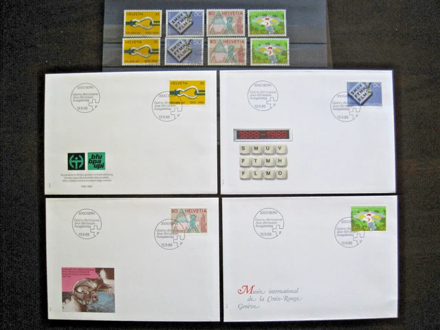 Schweiz MiNr. 1376-1379  postfrisch**+ gestempelt + FDC  (GB 1313)