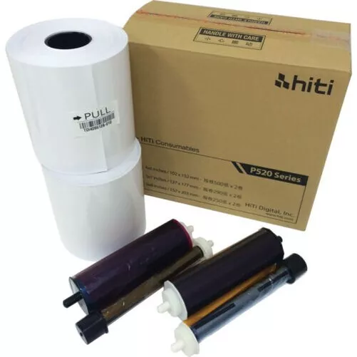 Hiti P520 4x6 Papier Et Ribbon pour 1000 Impressions 10X15 Imprimante P525L