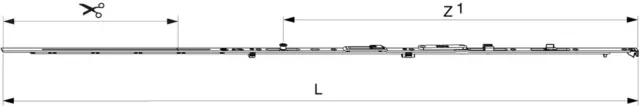 MACO Scherenstulp Multi Power m. Sparlüftung Links FFB 801-1050 mm V2