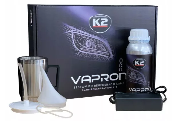 K2 Vapron Regeneration Headlight Lense Restorer Kit Restoration Repair Mist