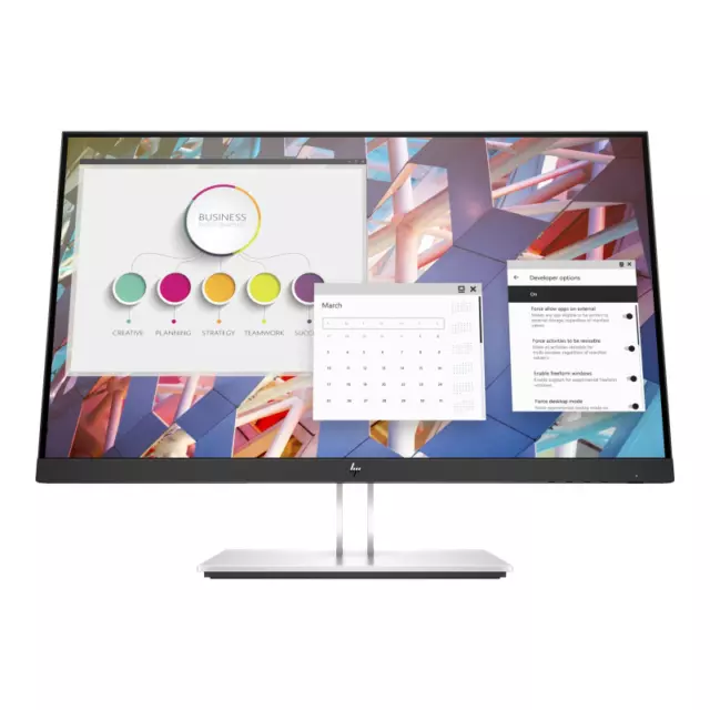 HP E24 G4 60,45cm (24 Zoll) LED-Monitor FHD 5ms USB HDMI VGA Office Bildschirm