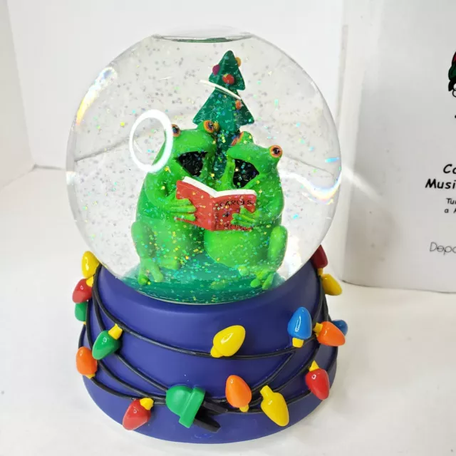 Musical Snow Globe Three Wise Men Clean Extra Glitter Snow NO BUBBLES