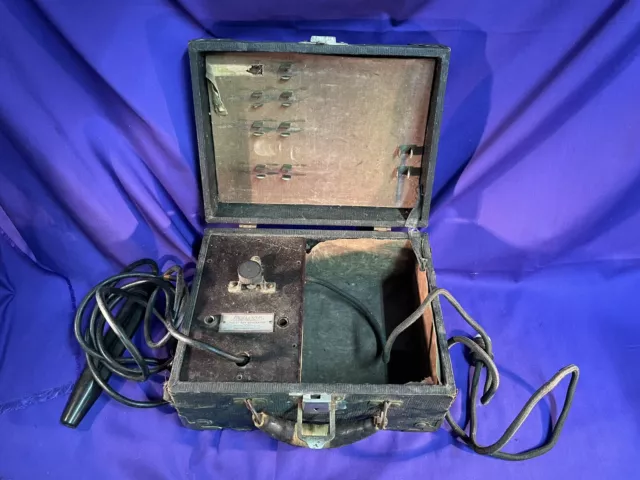 REJUVIN Quack Medical Violet Ray Generator vintage box NO ATTACHMENTS untested