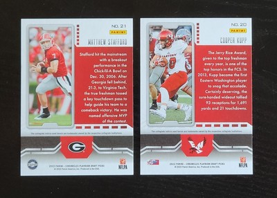 MATTHEW STAFFORD & Cooper Kupp 2022 Chronicles Playbook Draft Picks £0.85 - PicClick UK